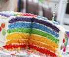 Lezzetli renkler Doğum günü pastası